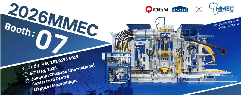 Quangong Machinery Co., Ltd. MMEC 2026 көрмесінде жоғары тиімді кірпіш машиналарының шешімдерін көрсетуге дайын.